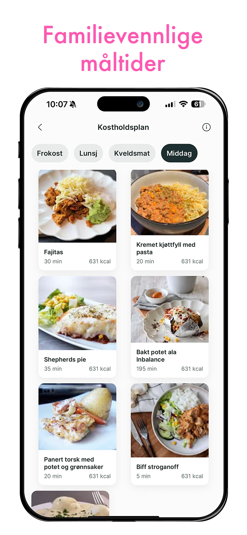 Familievennlige måltider
